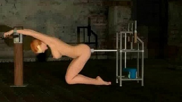Fuck Machine On 3D Redhead!