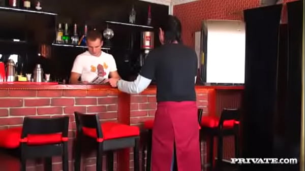 The Sexy Girl Henessy Dresses up and Then Fucks the Local Bartender