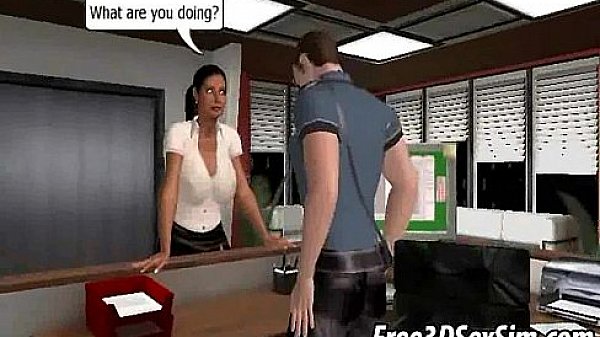 Sexy 3D cartoon blonde babe getting fucked hard  