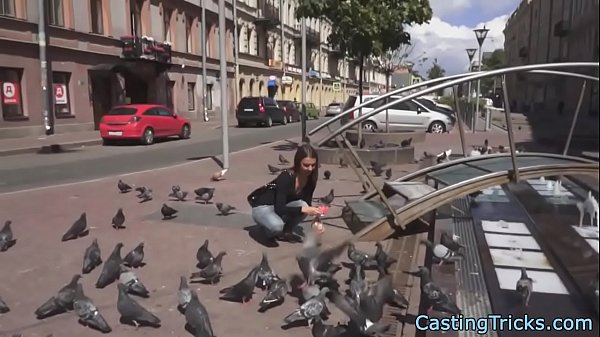 Casting european teen pussyfucked on couch