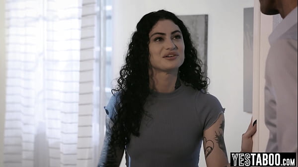 Petite small tits teen lets her stepdads big dick friend pound her tight pussy  