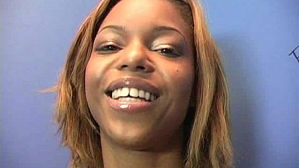 Horny ebony suck the juice from big white gloryhole 24