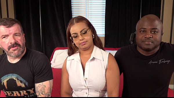 Casting Desperate Amateurs hot milf big ass Latina C Stylex in spitroat threesome POV action