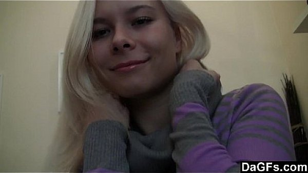 Dagfs - Sexy Blonde Make A Striptease For You Guys 