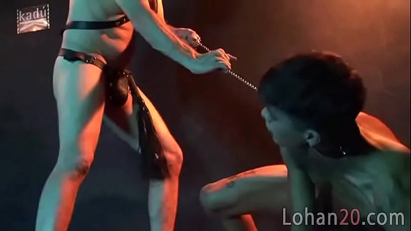 Submissive puppy for an old gay master