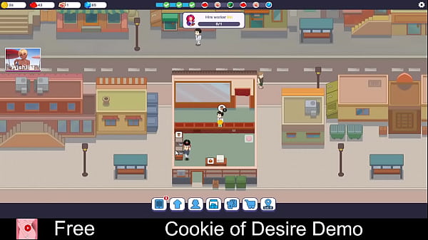 Cookie of Desire Demo (Free Steam Demo Game) Sexual Content, Nudity, NSFW, Mature, Idler, cafe, game