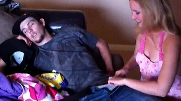 MissMarie sucking my cock while watching tv