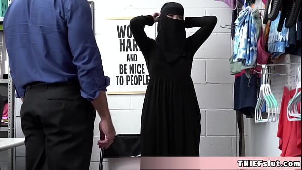 Muslim chick caught shoplifting and punish fucked