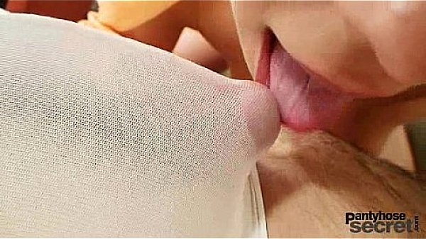 Petite chick has nylon sex in see throu pantyhose