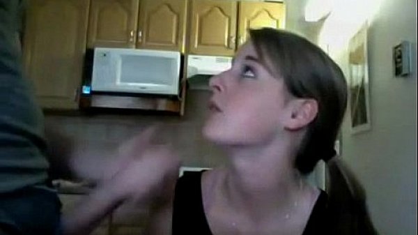 Teen Girl Blowjob In The Kitchen