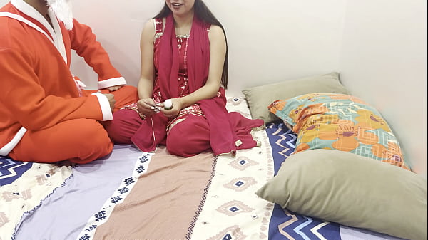 New year 2026 best porn video with Dirty Talk in hindi roleplay saarabhabhi hot and sexy get horny with santa