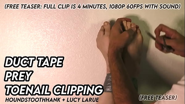 Duct Tape Prey Toenail Clipping  