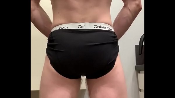 Boy checking out his body  