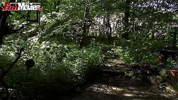 FUN MOVIES Mature cumming in the garden