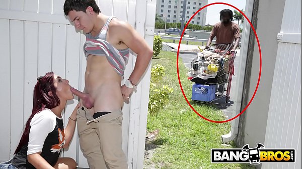 Homeless dude walks in on cock sucking