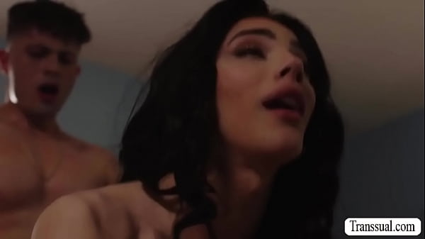 Seductive shemale caught her pervert stepson jerking off while shes getting naked.Instead of getting mad,she grabs him out and lets him fuck her ass. 