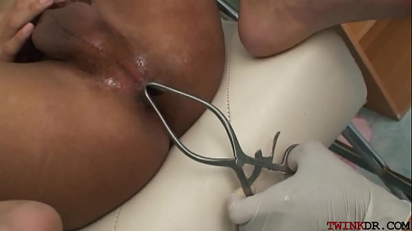 Fingered Asian twink rides doctors dick and licks balls for jizz 