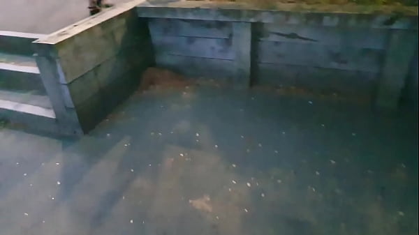 Trashy bitch drinks piss and wears piss on her dress before walking in public  