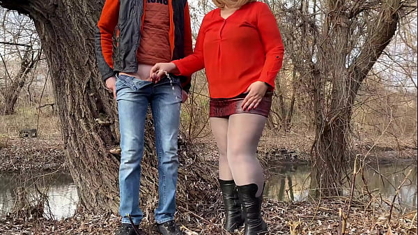 My stepmother-in-law grabbed my cock while I was pissing on the street  