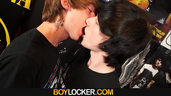 Boy Locker - Very Cute Boys Slurp Cock And Fuck