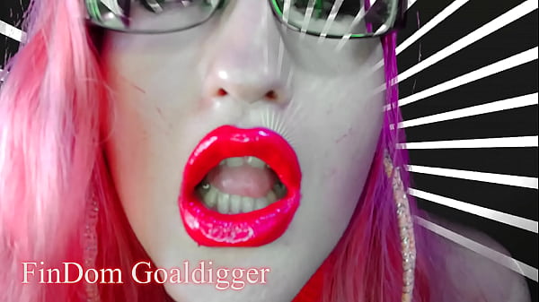 Eyeglasses and red lips mesmerize  