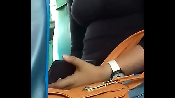 Sexy girl  boobs show in bus