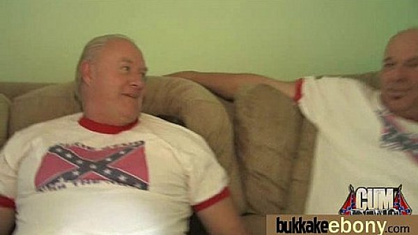 Ebony girl gang banged and covered in cum 15