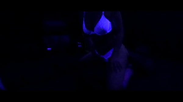 Young Slut Has Sex Under Black Light