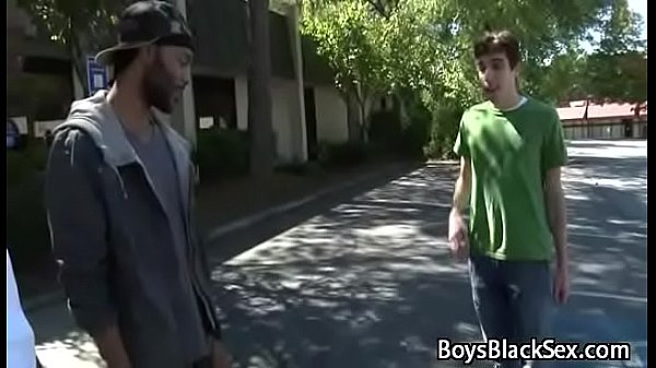 White Sexy Teen Gay Boy Love Big Black Dick Inside Him 08