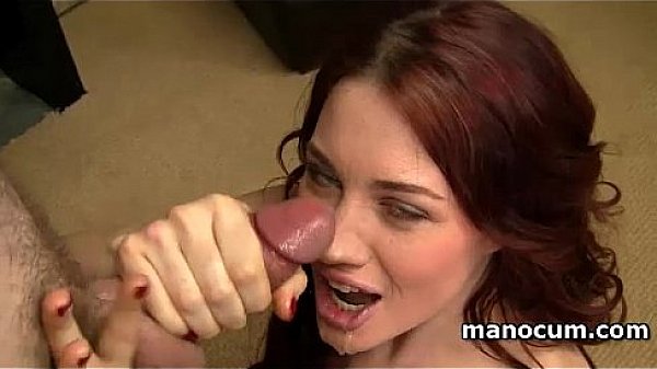 Naked redhead sex queen hand fucks cock and masturbates cunt