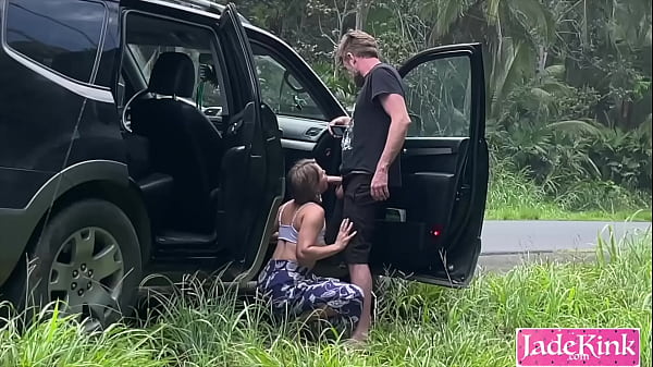 Jade and P side of road Costa Rica