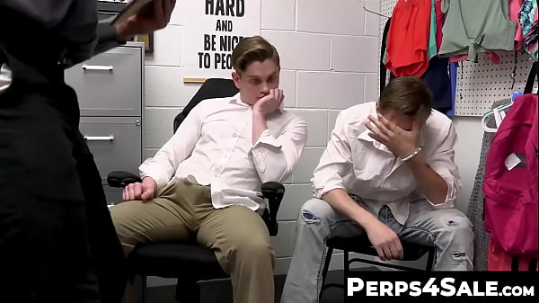 Cole Church and Jay Tee get brought by officer Marco Napoli after suspecting them of stealing. If they both fuck him in the ass, he&acirc;ll let them go.