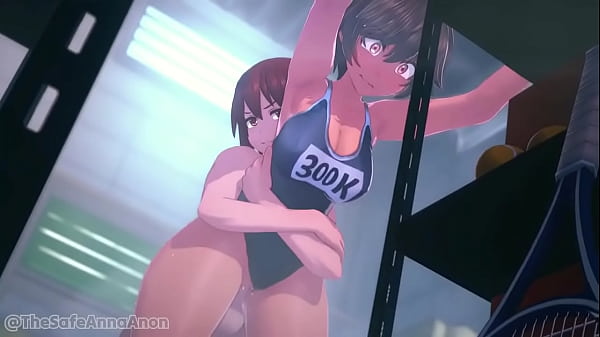 Hentai of a boy having sex with a girl in a swimsuit