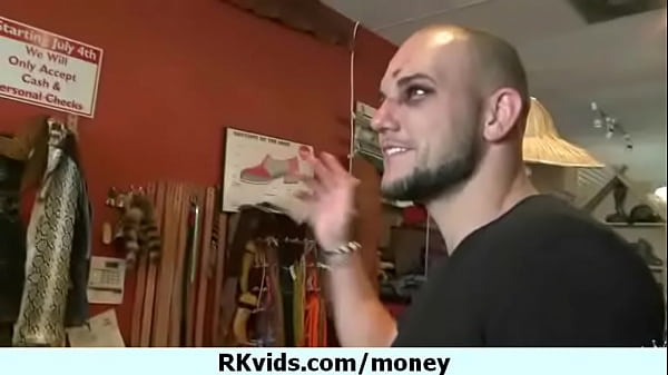 Desperate teen naked in public and fucks to pay rent 24