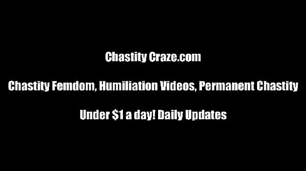 Locking your cock and balls in a chastity device