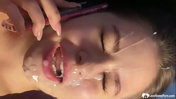 While she was on the phone, I approached her naked and we fucked.