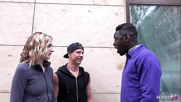 Girlfriend get First Interracial BBC Anal Sex while her Cuckold Boyfriend watch