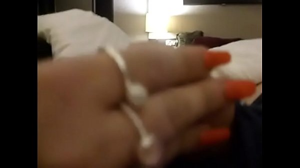 fun with ex girlfriend's long red nails