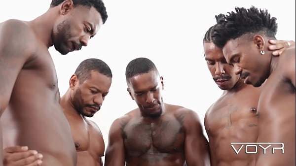 Rico Marlon got fucked in a gangbang - Cum on face big loads