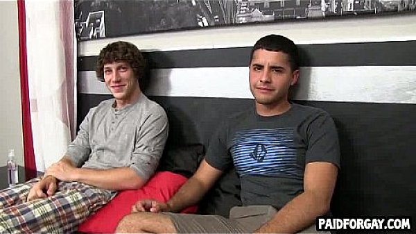 Straight amateur hunk sucks cock for some money  