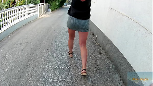 Walking with an experienced milf