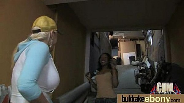 Ebony Babe Sucks Group Of White Guys 22