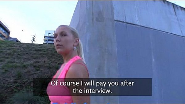 PublicAgent Russian blonde gets fucked in the bushes