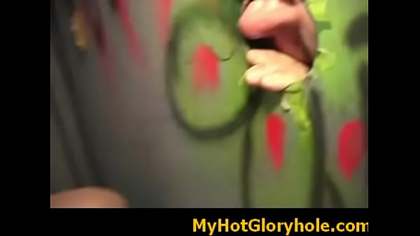 Amazing cock sucking through a gloryhole 27  