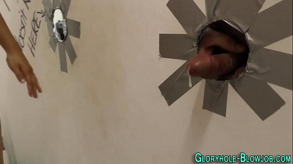 Jizz face skank gloryhole