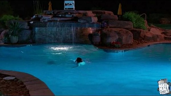 Zac Efron shirtless in pool