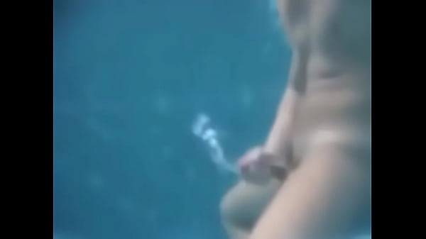 Huge Underwater Cum