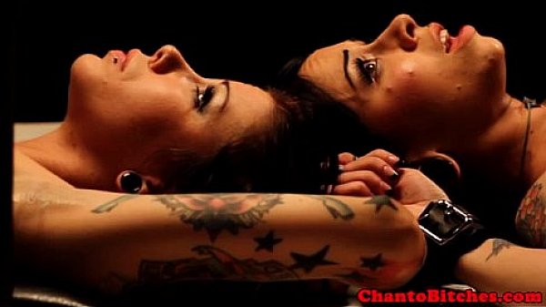 Lezdom mistress spankins her two subs