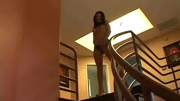 Lean cutie working for facial