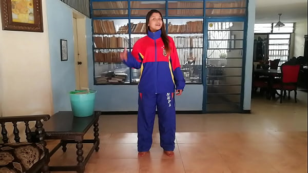 Girl gunged in sport clothes